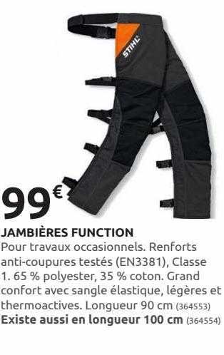 jambières function stihl