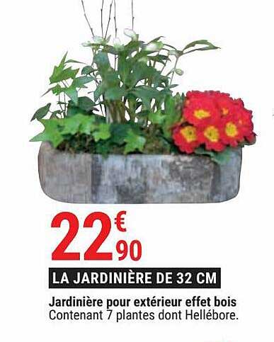 Jardinière Pour Extérieur Effet Bois