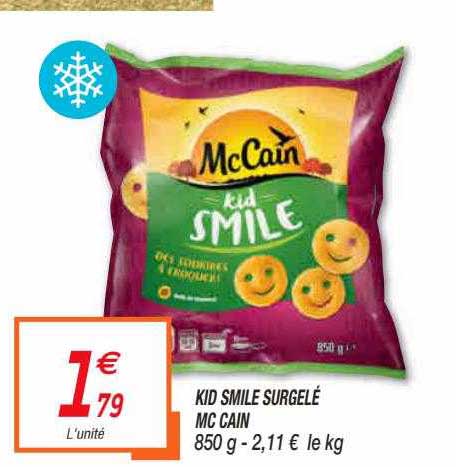 kid smile surgelé mac cain