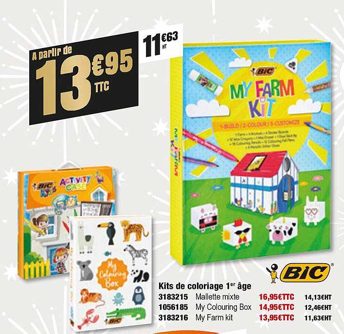 kits de coloriage 1er âge bic