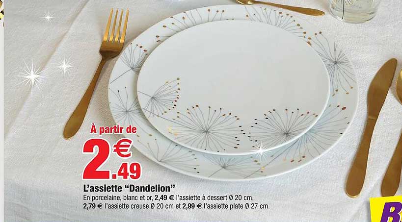 L'assiette "dandelion"
