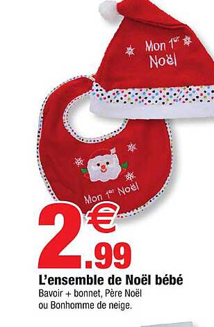 l'ensemble de noël bébé