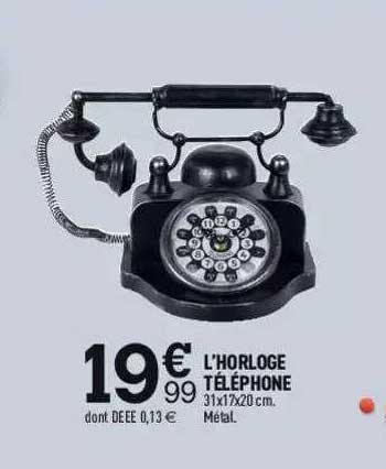 l'horloge téléphone