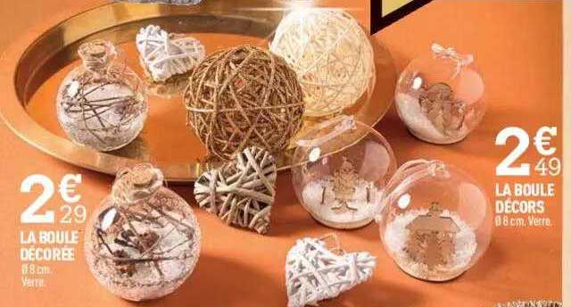 la boule décorée, la boule décors