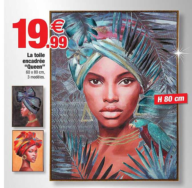 la toile encadrée "queen"