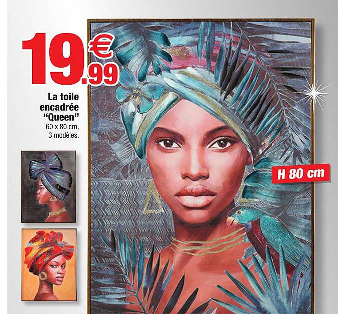 la toile encadrée "queen"