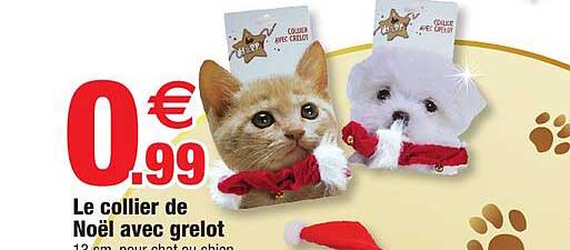 le collier de noël avec grelot
