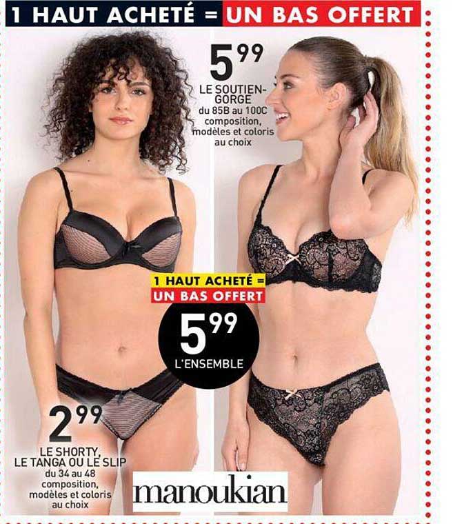 le soutien-gorge, le shorty, le tanga ou le slip
