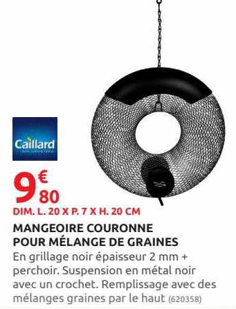 Mangeoire Couronne Pour Mélange De Graines Caillard
