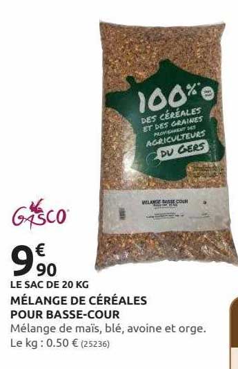 mélange de céréales pour basse-cour gasco