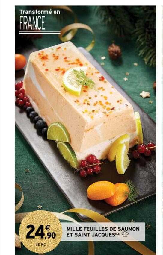 mille feuilles de saumon et saint jacques