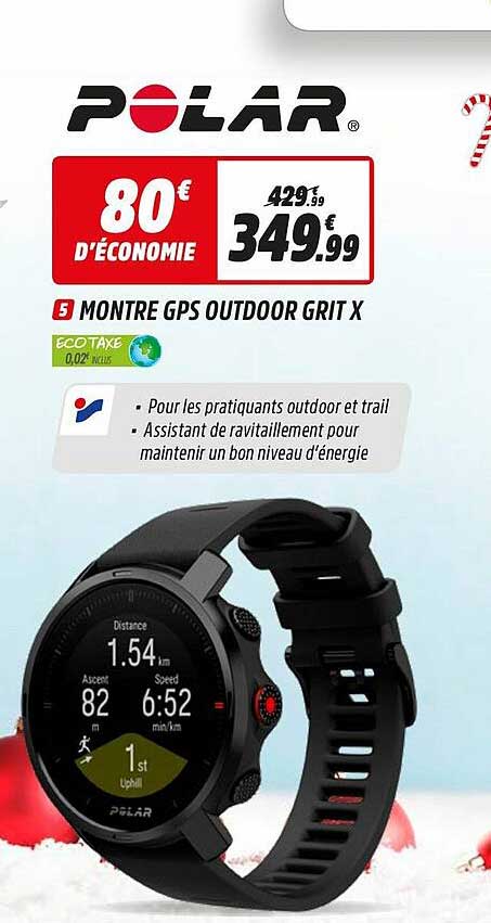 montre gps outdoor grit x polar