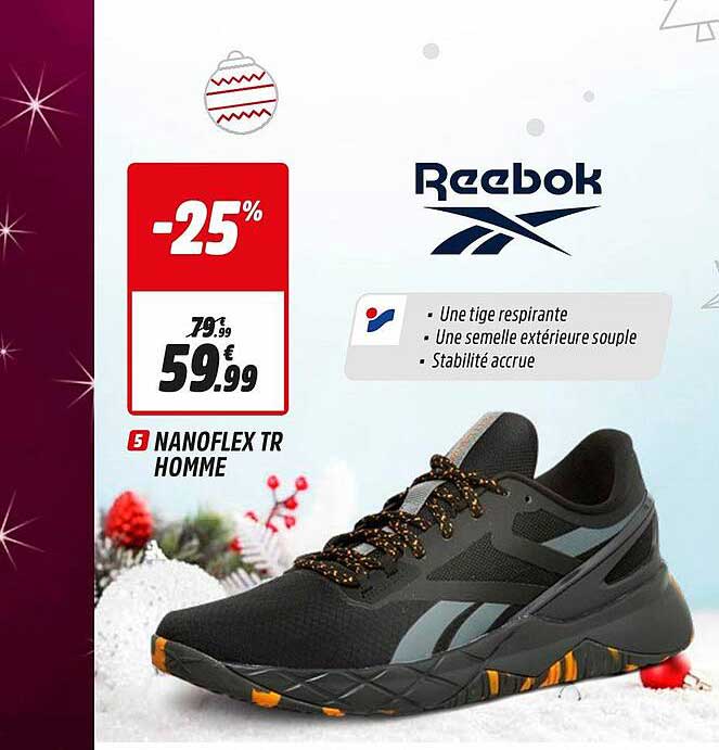 nanoflex tr homme reebok