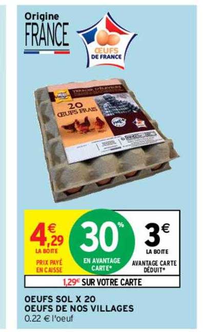 oeufs sol x20 oeufs nos villages