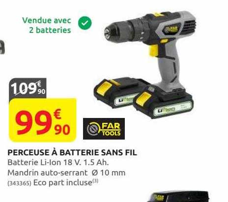 perceuse à batterie sans fil far tools