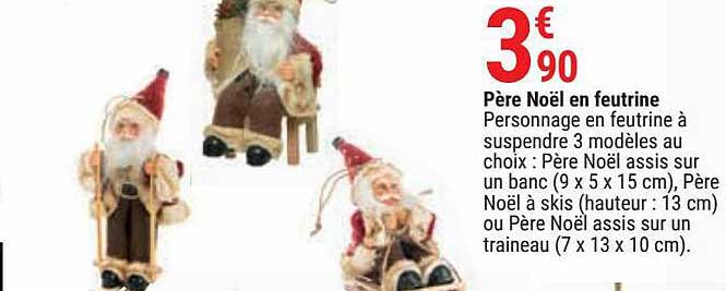 Père Noël En Feutrine