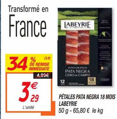 Pétales Pata Negra 18 Mois Labeyrie