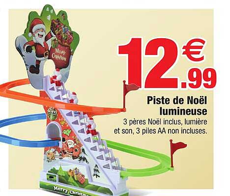 piste de noël lumineuse