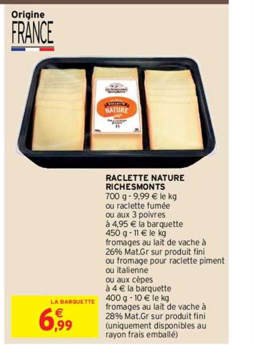 Raclette Nature Richesmonts