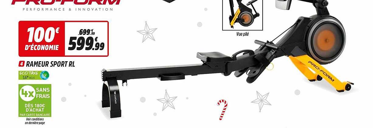 rameur sport rl pro-form