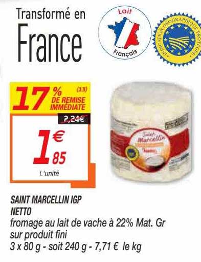 saint marcellin igp netto