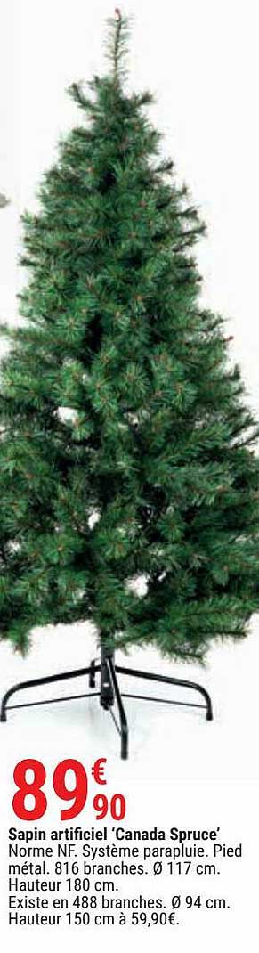 sapin artificiel "canada spruce"