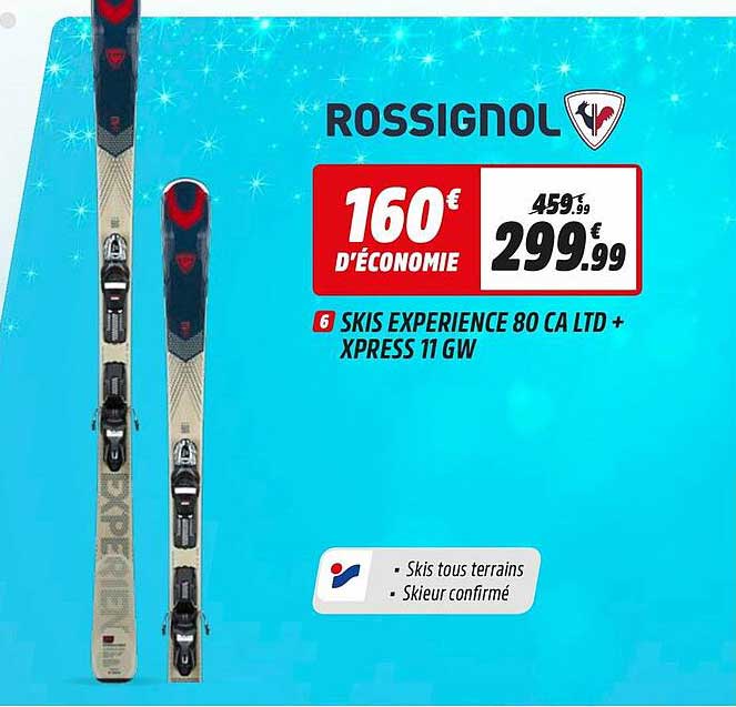 skis experience 80 ca ltd + xpress 11 gw rossignol