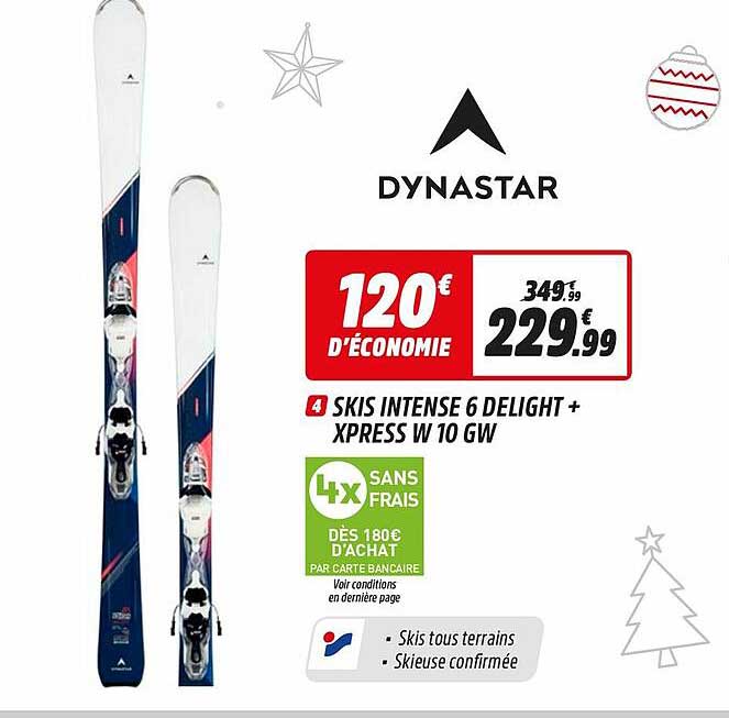 skis intense 6 delight + xpress w 10 gw dinastar