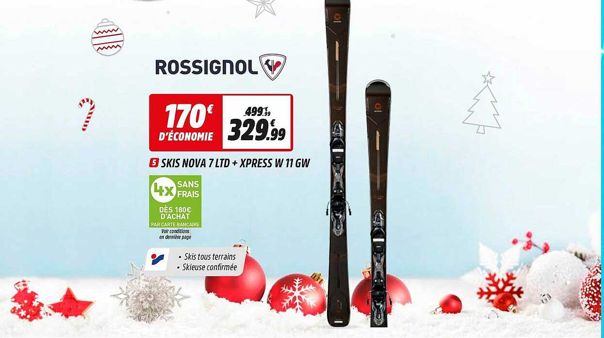 skis nova 7 ltd + xpress w 11 gw rossignol