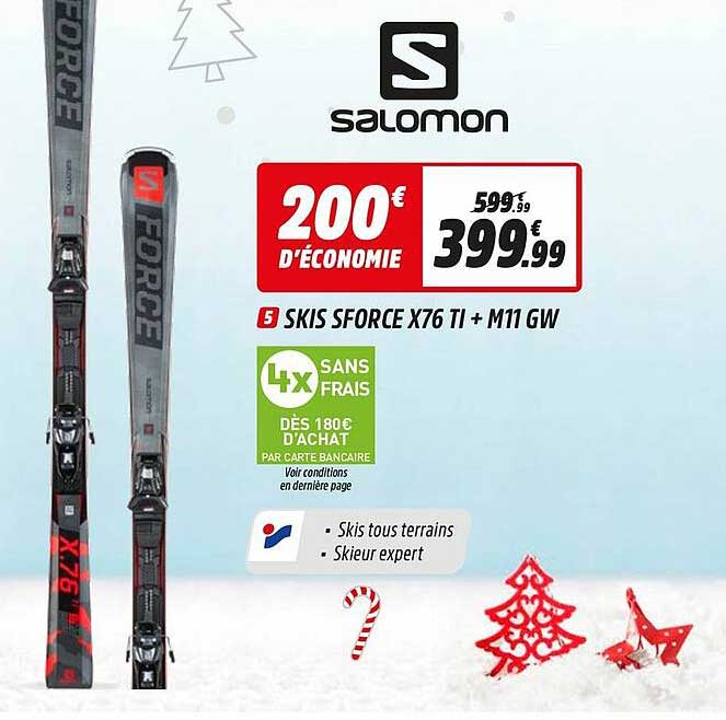 skis sforce x76 ti + m11 gw