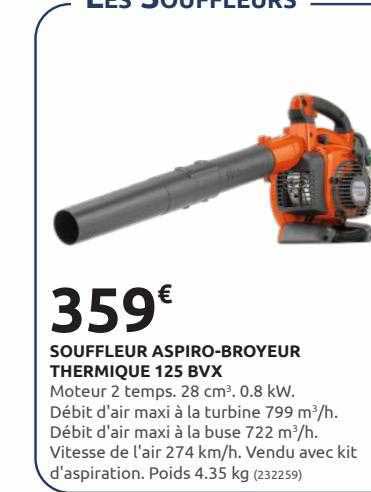 souffleur aspiro-broyeur thermique 125 bvx