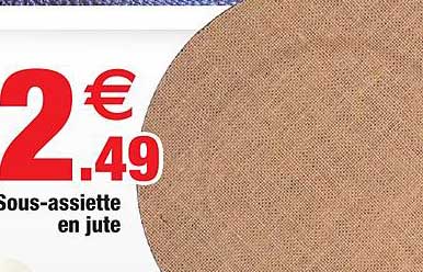 sous-assiette en jute