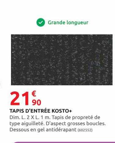tapis d'entrée kosto+