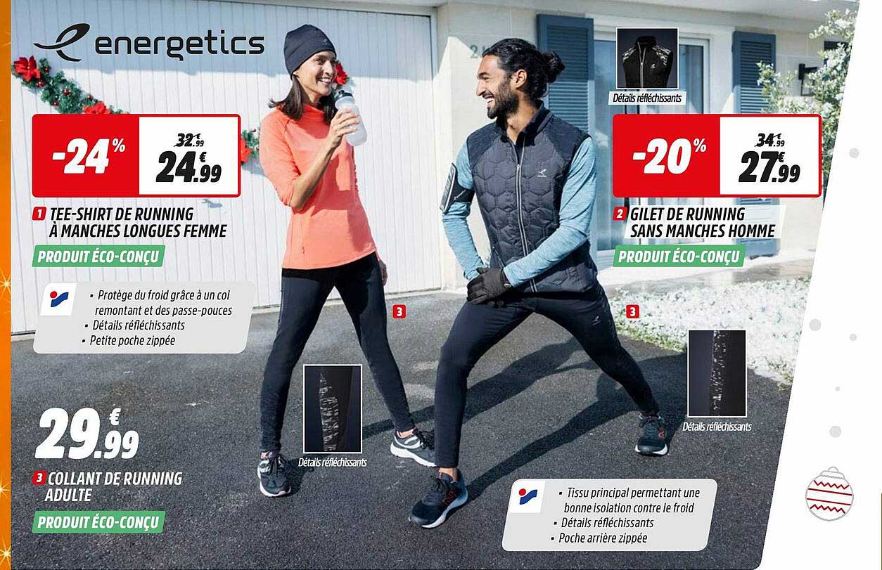 tee-shirt de running à manches longues femme, gilet de running sans manches homme, collant de running adulte
