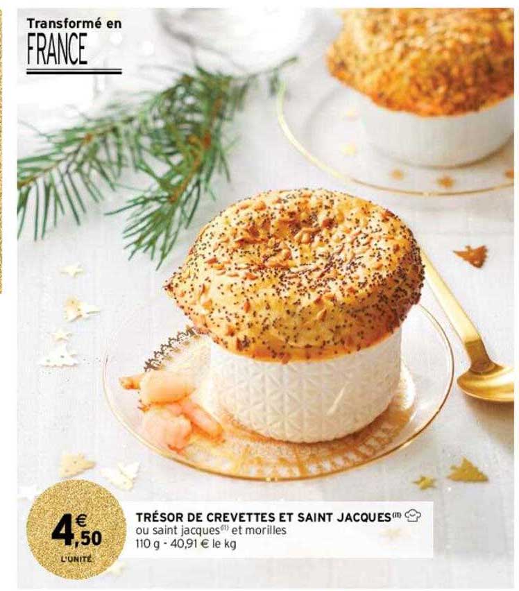 trésor de crevettes et saint jacques