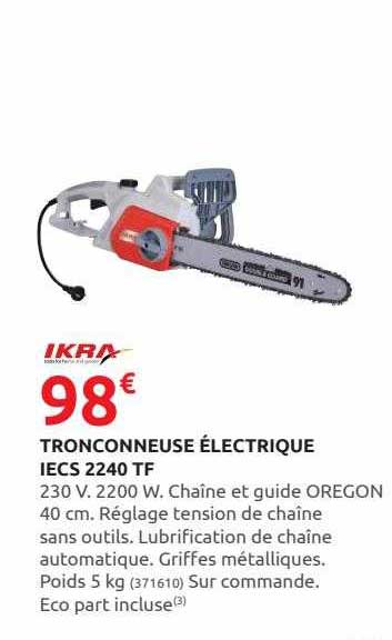 tronçonneuse électrique iecs 2240 tf ikra