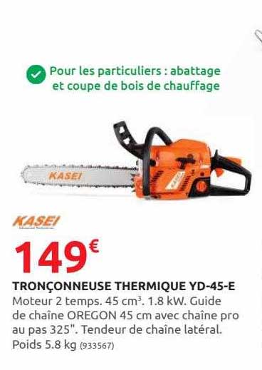 tronçonneuse thermique yd-45-e kasei