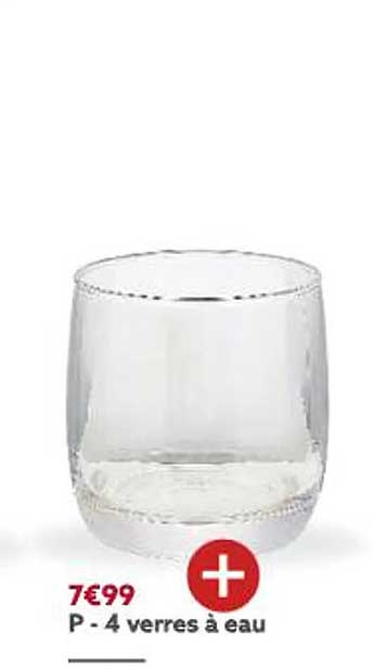 4 Verres à Eau