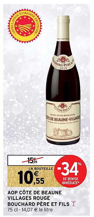 aop côte de beaune villages rouge bouchard père et fils