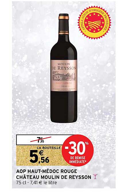 aop haut-médoc rouge château moulin de reysson