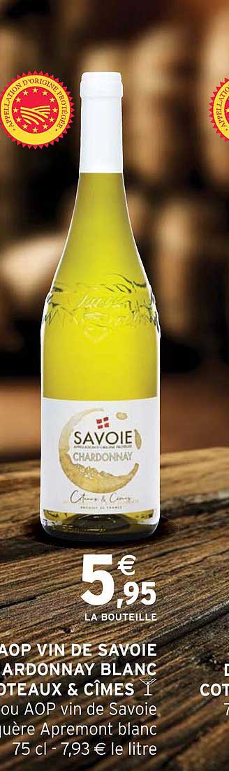 aop vin de savoie chardonnay blanc côteaux & cîmes