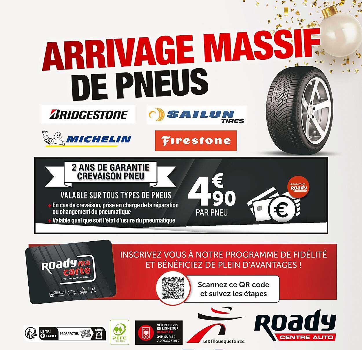 arrivage massif de pneus bridgestone, sailun tires, michelin, firestone
