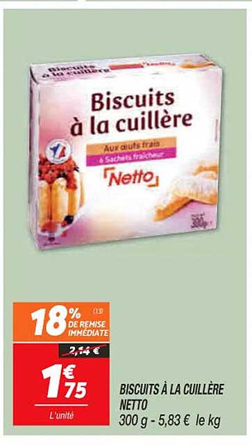 Biscuits à La Cuillère Netto