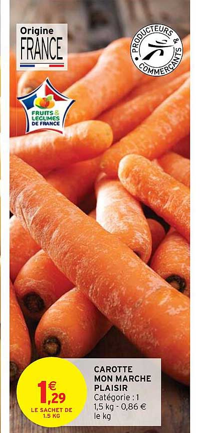 carotte mon marché plaisir