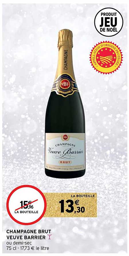 champagne brut veuve barrier