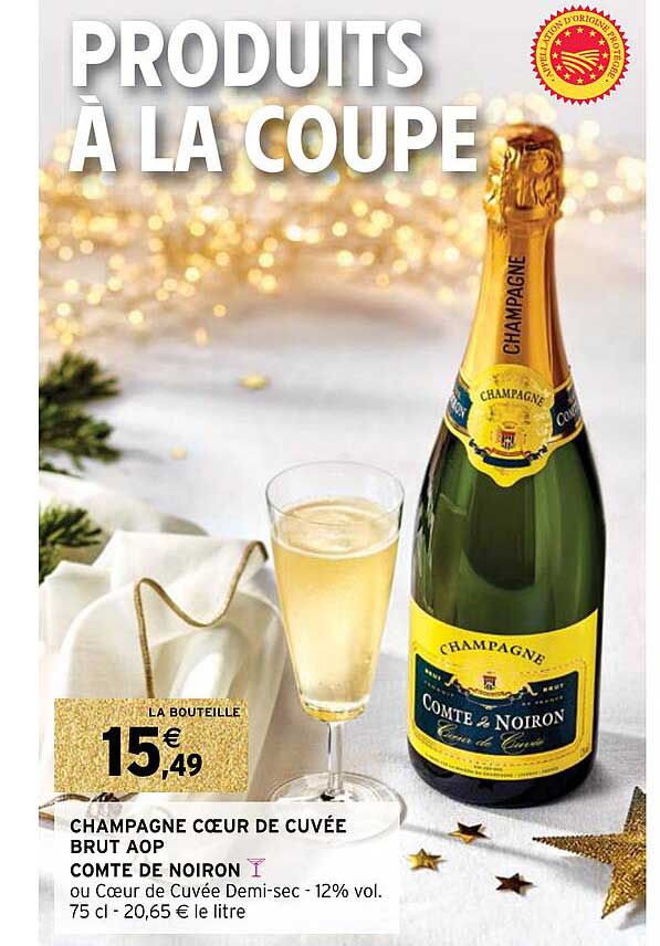 Champagne Cœur De Cuvée Brut Aop Comté De Noiron