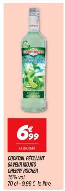 Cocktail Pétillant Saveur Mojito Cherry Rocher