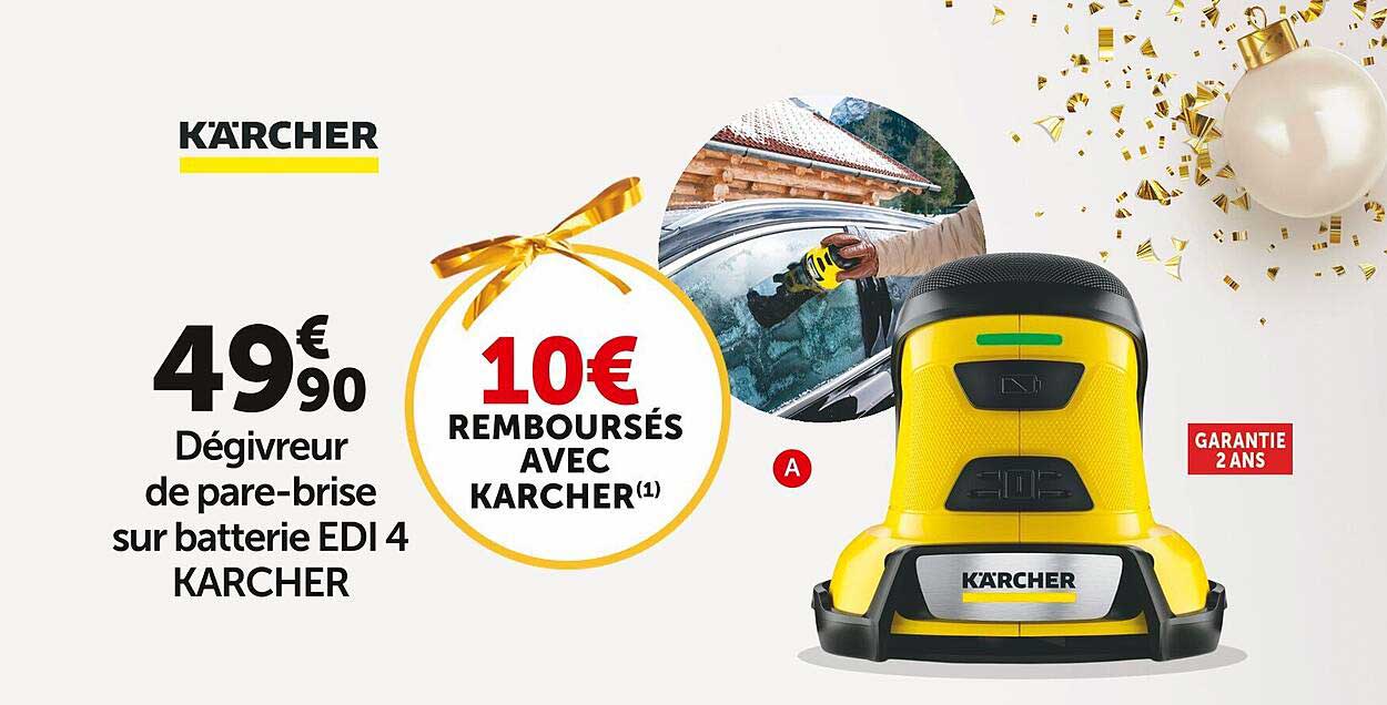 dégivreur de pare-brise sur batterie edi 4 kärcher