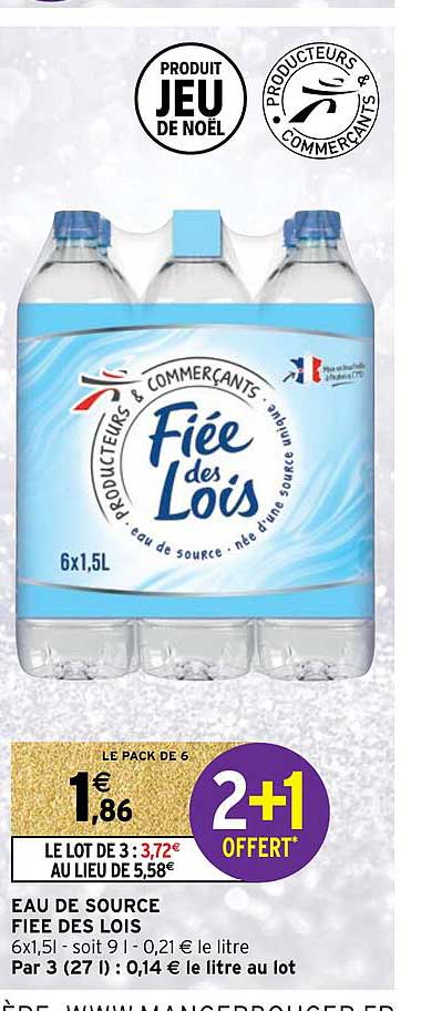 Eau De Source Fiée Des Lois