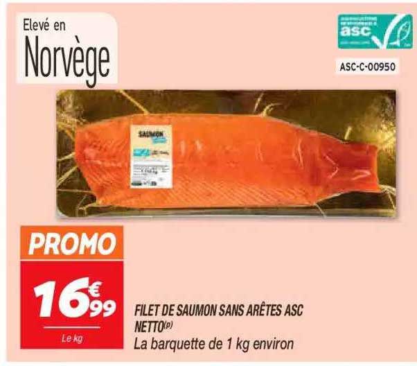 filet de saumon sans arêtes asc netto